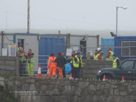 Contractors at work at Ballyglass