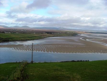 The pipeline is to be on the far side of estuary, see the black line.