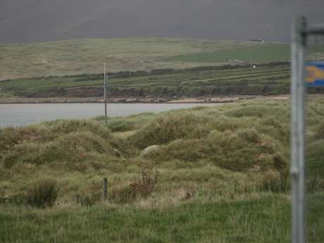 remnants of the Solidarity Camp viewed from the drilling site