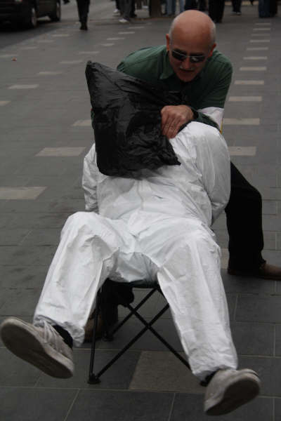 Re-enactment Guardia civil torture