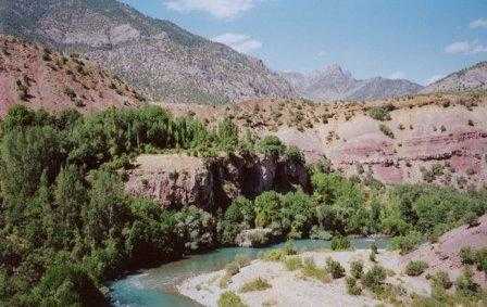 Click on image to see full-sized version Rocks of Halbori in the Munzur valley of Southeast Turkey.  Historic site of struggle and massacre for Kurdish and Armenian people which would be submerged by a dam reservoir. Photo by M. Ronayne.