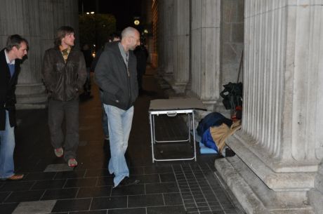 Tir Na Saor come to show solidarity with Kevin and John at the GPO