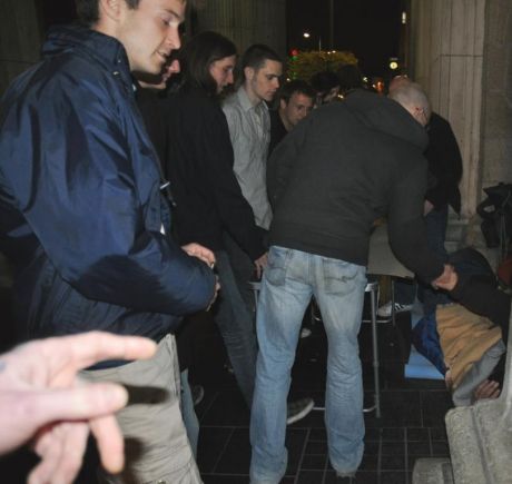 Tir Na Saor come to show solidarity with Kevin and John at the GPO