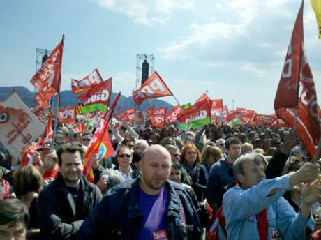 The demonstration in Marseille