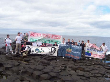 Lebanon Solidarity from the Giant's Causeway!