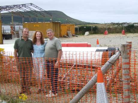 Inspecting the pipes rusting away in Rossport.