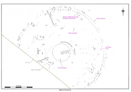 Drawing of Lismullin remains from Deevy report