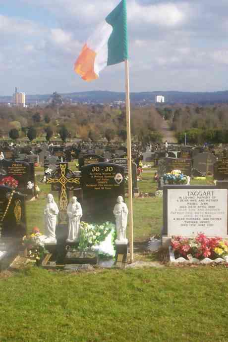 The grave which was attacked last night.