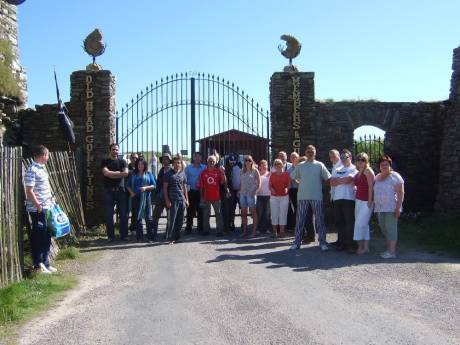 Free the Old Head of Kinsale! Protesters at locked gates