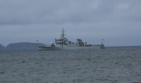 LE Orla at anchor, Broadhaven Bay