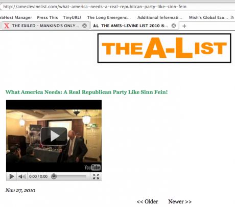 Example of exclusive content: Republican TV - as featured on the front page of ExiledOnline.com and AmesLevineList.com