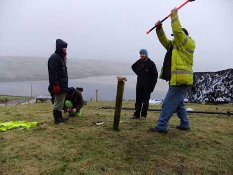 Getting the turbine site ready 