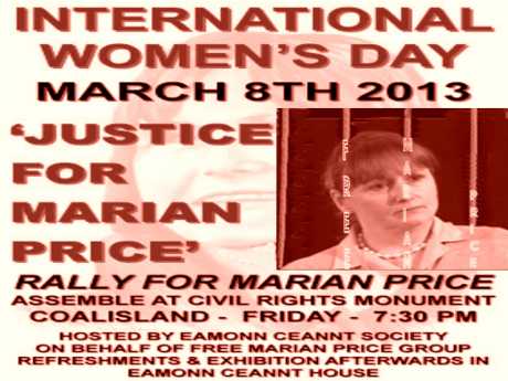  March For Marian Price on International  Women's  Day