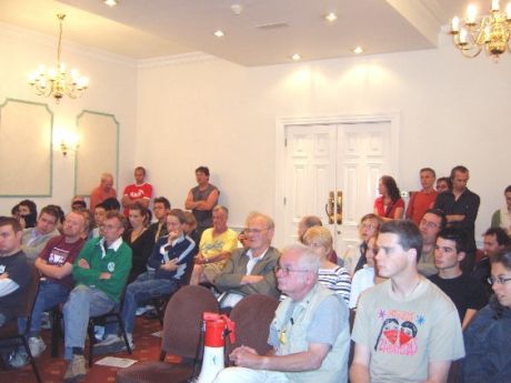 Some of the Cork audience (more sat on the floor at back out of camera shot)