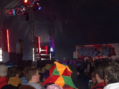 Hip Hop:  MC of the break offs in the Red Bull Tent