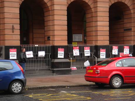 central library closed for the strike