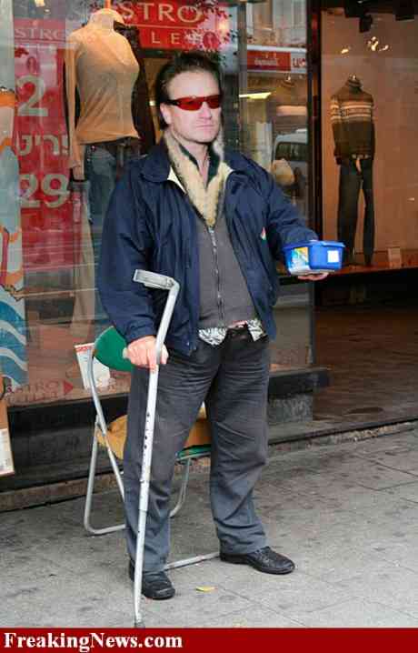 "Gizza a cent, I'm down to me last cupla zillion"