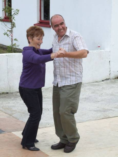 Pat dancing at the Street Feast today