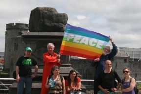 Getting ready to walk from Limerick to Shannon