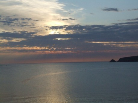 Sunset over Broadhaven Bay - beautiful!