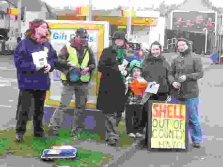 Bristol's St Patrick's Day protesters take to the forecourts.