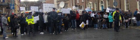 Outside Leinster House