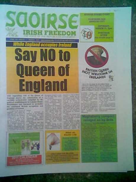 NOT WELCOME ! British Embassy picket , Dublin,  Tuesday 29th March 2011 , 2pm - 4pm.