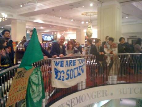 inside UK Uncut occupation