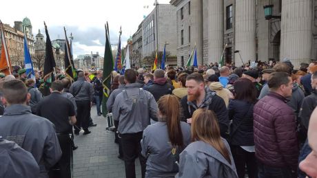 RSF at the GPO in O'Connell Street, Dublin, on Easter Monday (28th March) 2016.