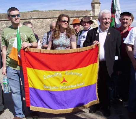 Connolly Column memorial banner