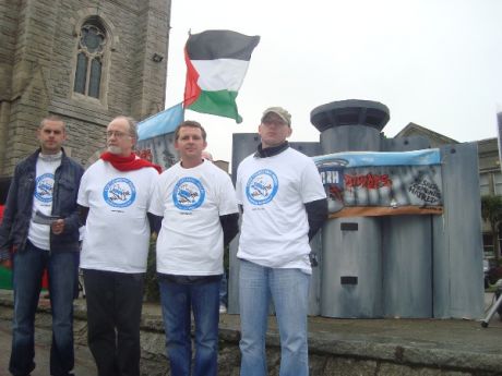 Click on image to see full-sized version Cllr Hugh Lewis, Dr Raymond Deane, Cllr Richard Boyd-Barrett and Cllr Gino Kenny show their support