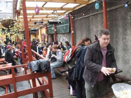 Community Meal at Fionnbarra's, May Day, lunchtime