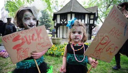 Zombies in Soho Square: victims of police