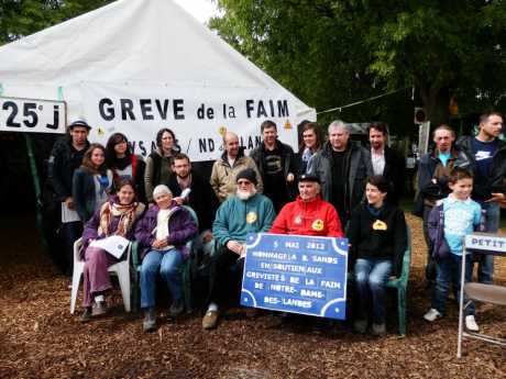 Hungerstrike Protest Against The Airport Development near Nantes