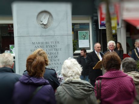 Cormac  Dlachin, senior counsel, legal advisor to JFF addresses the crowd