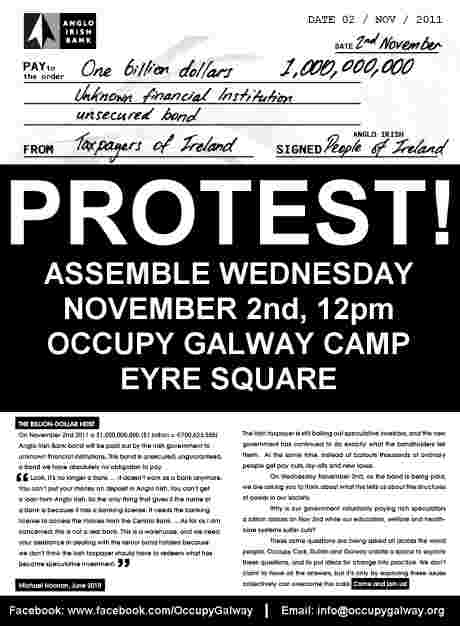 March to Anglo Irish Bank � Wednesday Nov 2nd 