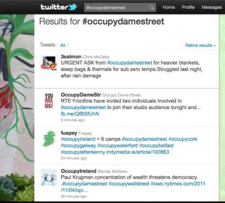 get latest #occupyireland news from the TWEET machine