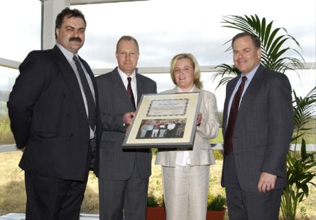 Good works. Stephen Lewis (Manager, Raytheon) Dr George Wilkie (Director, CSPT), Rachel Doherty (Senior Process Engineer, Raytheon), Dr Stephen Cross (Director & CEO, Software Engineering Institute), At the 2003 Launch of the SEI, University of Ulster, Ma