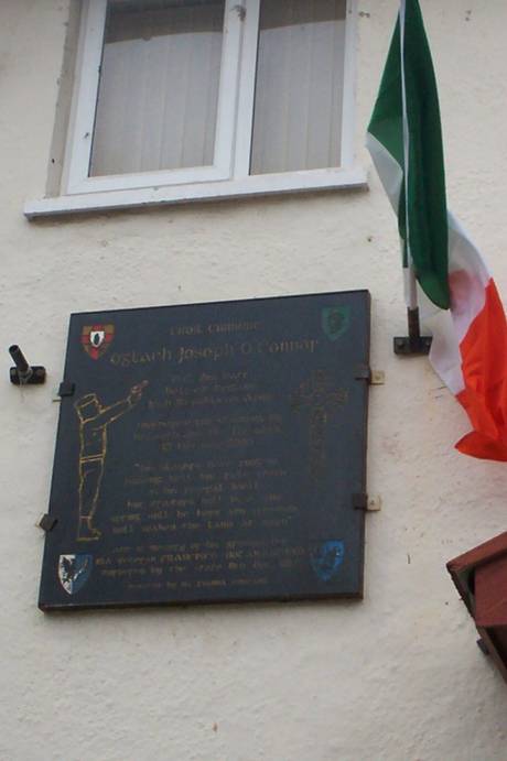 Memorial plaque was partially restored in time for anniversery