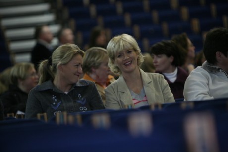 The crowd begining to gather at the RDS