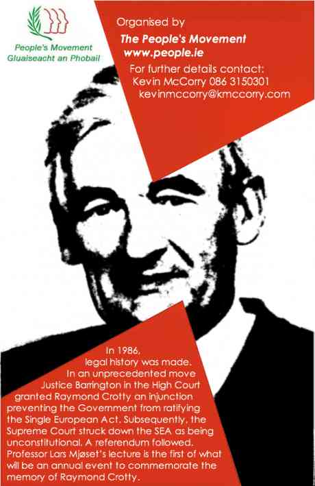 Farmer, economist, development theorist, historian, and political activist, Raymond Crotty (1925-94) was one of the most original thinkers to come out of modern Ireland.