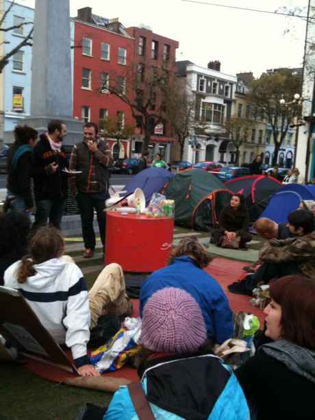 Occupy Cork, the Rebels are still going strong, rain or no rain