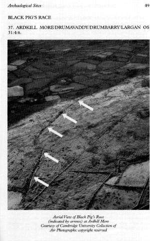 Click on image to see full-sized version Cambridge University Air Photo of Dyke, Ardkill More, Before Quarry.