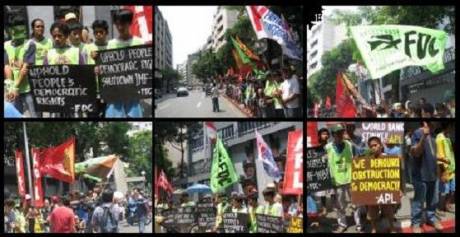 13 Sept 06 - Picket at Indonesian Embassy