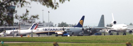 Air France, Ryanair, US Warplanes Hercules C130 and Omni Air Shannon 26 Sept09